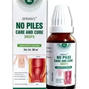 German Homeo Care & Cure No Piles Drops Painless Natural & Herbal Free & Fast Delivery 30ml